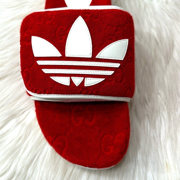 GUCCI x ADIDAS RARE Terry Cloth GG Monogram Sandals main image 6